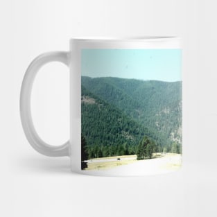 Highway though Montana's Hills and Mounds Mug